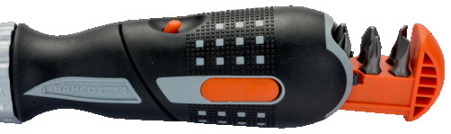 A screwdriver with a pistol grip