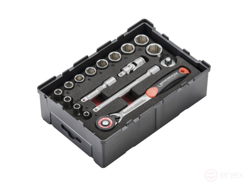 Набор 6-гран. торцевых гаечных ключей 1/4",ROBOX, 17 предметов