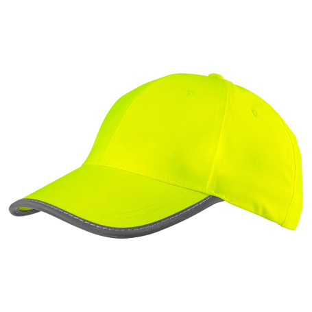 Baseball cap signal yellow, solid color