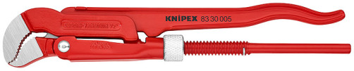 1/2 pipe wrench, S-shaped thin sponges, Ø35 mm (1 1/2"), L-245 mm, Cr-V