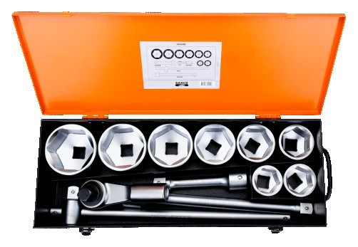 1" Set of 46-80 mm heads, 12 items