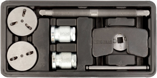 Набор для сведения тормозных цилиндров 8пр. с регулируемыми адаптерами (АвтоDело) 40940