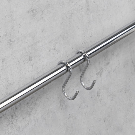 Крючок на трубу d16 двойной хром AKS
