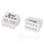 ERA terminal NO-225-362 quick-release 2273-208 compact 8-wire 0.2-2.5 mm2 package 15 pcs