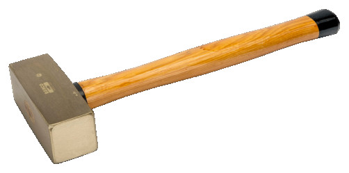 IB Sledgehammer of German type (aluminum/bronze), wooden handle, 4000 g
