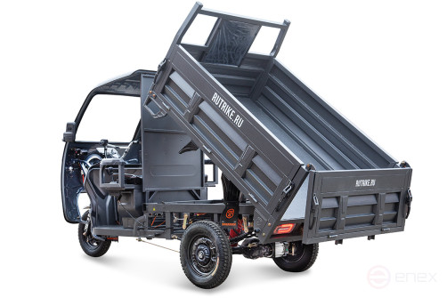 Грузовой электрический трицикл Rutrike D5 КАБИНА гидравлика 1700 60V1200W, черный-матовый