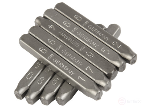 The stamps are digital 6mm (HRC 60+-2 deg. DIN 1451) JTC