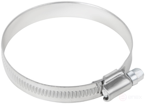 Crimping knurled clamp, width 12 mm, stainless steel.steel 50-70 mm