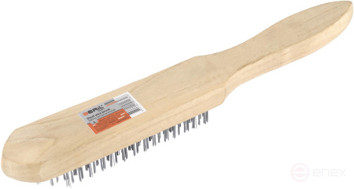 The brush is metallic.5-row (woodenpen) BERIL