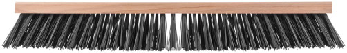 Profi wooden outdoor brush, stiff bristles, threaded hole at an angle, 5-row, 600x65 mm