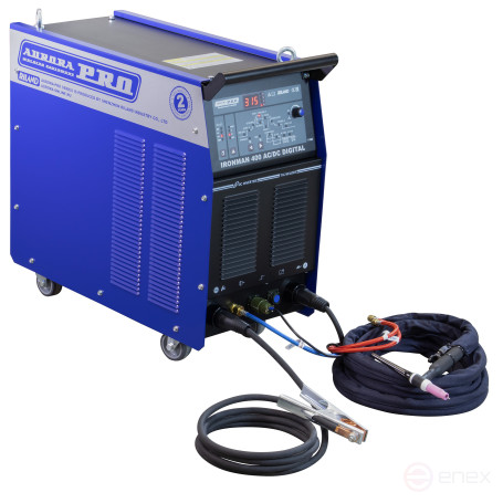 Industrial argon arc welding machine AuroraPRO IRONMAN 400 AC/DC DIGITAL (TIG+MMA) + NAKS certificate