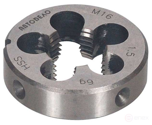 Die M16*1.5mm D-38mm HSS4341 (Avtodor) 40890