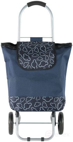 Shopping cart with a bag, load 30 kg