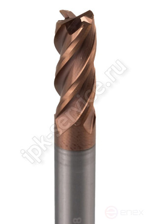 Carbide end mill VK8 c/x f 8 z=4