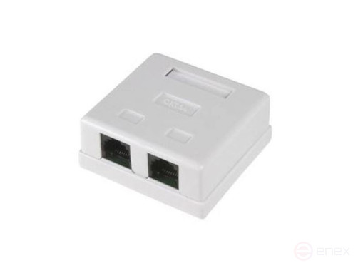 RJ-45 CAT5E external socket 2-gn.