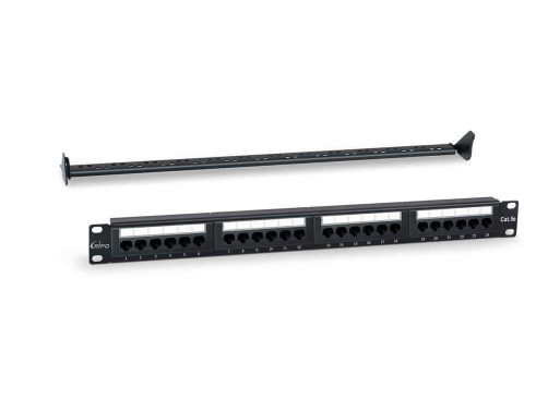 Ripo Patch Panel 19" (2U), 48 RJ-45 ports, Category 5e, Dual IDC, with rear cable organizer