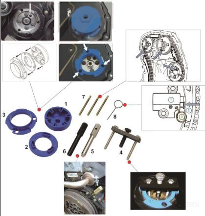 Набор инструментов для демонтажа ТНВД JTC