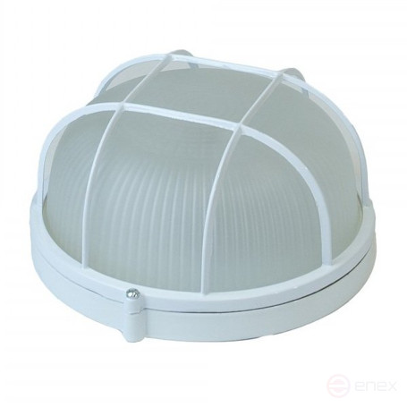 Lamp ERA NBP 03-60-002 Aquatermo aluminum/glass grille IP54 E27 max 60W D176 circle white