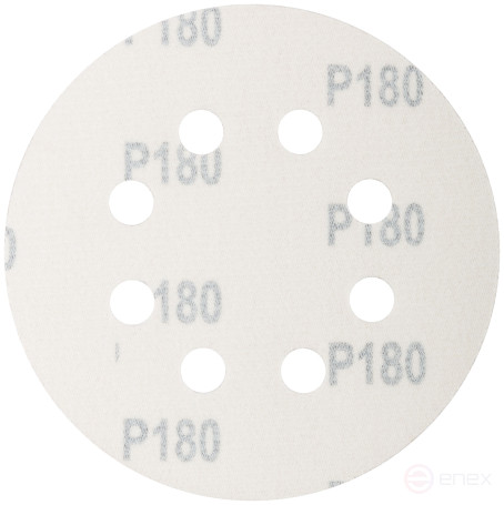 Grinding wheels with holes (Velcro), aluminum oxide, 125 mm, 5 pcs. P 180