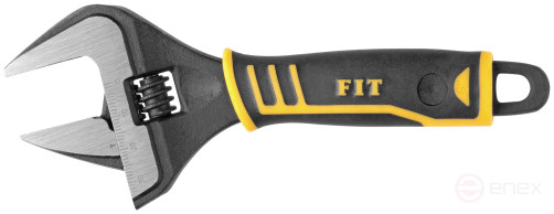 Adjustable "Style" wrench, narrow jaws, scale, extra magnification.gripper, rubberized. handle 150mm (34mm)