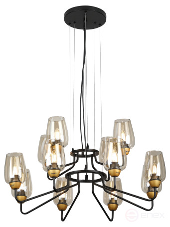 Люстра Rivoli Gera 4065-212 12 х E27 40 Вт дизайн