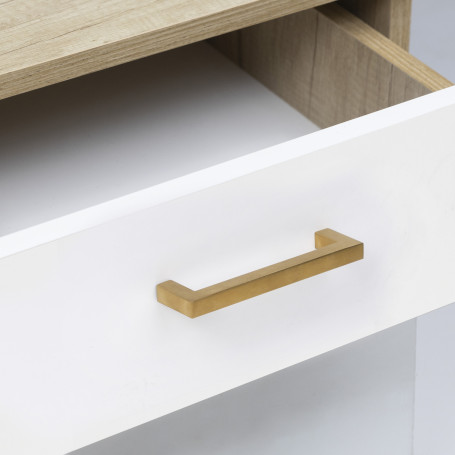 Ручка меб. скоба мет. BASE 128, шлифованное золото, AKS