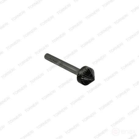 Carbide borehole type K140606 (conical), 14.0 mm, shank 6 mm, double notch TORNERI T025377