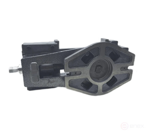 Machine tool vise with open screw rotary L jaws 160 mm, QB160 series