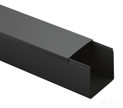 Cable channel ERA KK-B-60-60 black 60x60mm