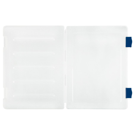 Document folder STAMM A4, 230*305*23mm, plastic, transparent, blue latches