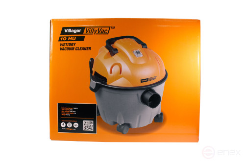 Строительный пылесос для сухой и влажной уборки Villager VVC 10 HU, 1200 Вт