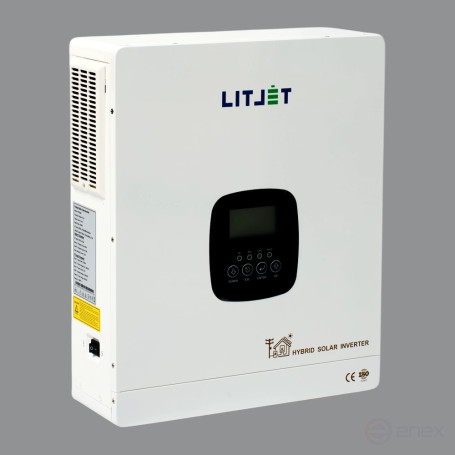 Инвертор гибридный однофазный солнечный ЛИТДЖЕТ 6,3 kW 230V/50Hz с ЖК-дисплеем
