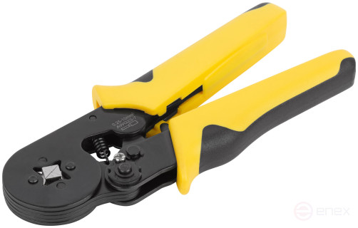 Пресс-клещи для обжима втулочных наконечников 0,25-10 мм, прорезиненные ручки 175 мм блистер