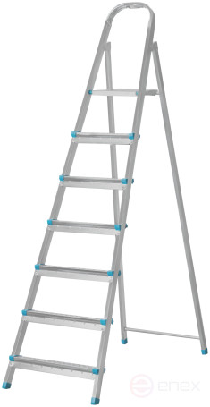 Steel ladder, 7 steps, weight 7.3 kg