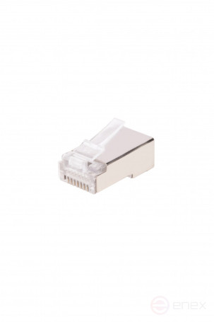 WRline WR-8P8C-5E-SH Коннектор RJ-45 под витую пару, категория 5e, экранированный, универсальный (100 шт в упак.)