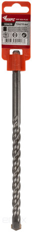 Бур по бетону SDS PLUS с двойной резьбой 12х210 мм