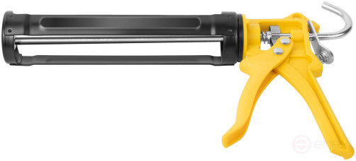 Sealant gun 225 mm semi-hull reinforced, polyamide handle, Professional