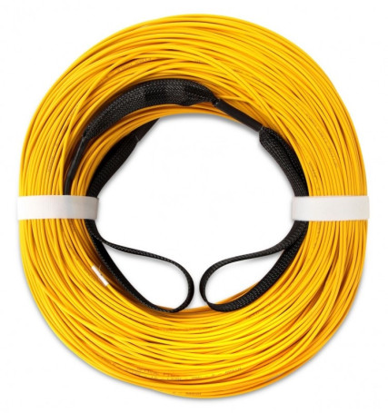 TC-DT-9S-4xFC/UY-4xLC/UY-IN-30M-LSZH-YL Fiber Optic cable trunk assembly, 9/125 (SMF-28 Ultra) single-mode, FC-LC, 4 fibers, tight buffer coating, internal, 2 sets for broaching, LSZH, 30 m