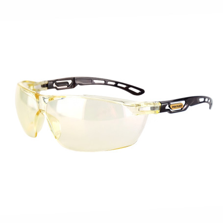 Safety glasses open O58 VERSUS StrongGlass (2-1.2 PC) light yellow filter glass, 30 pcs.