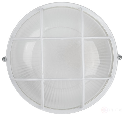 Lamp ERA NBP 03-60-002 Aquatermo aluminum/glass grille IP54 E27 max 60W D176 circle white