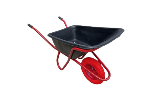 Industrialist 1-wheel anti-shock reinforced wheelbarrow, 110 liters (cast wheel)