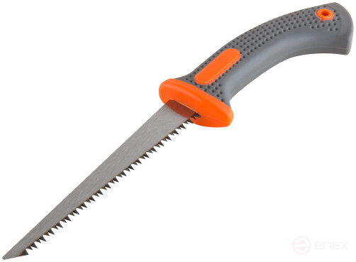Manual hacksaw for drywall, rubberized handle 170 mm