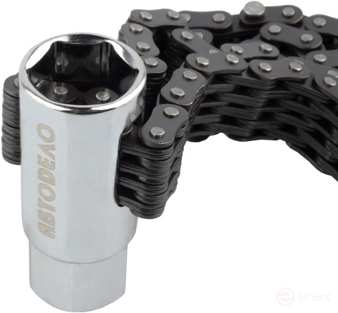 Oil filter wrench (turnkey; double row chain; D=160mm) Avtodor 40760