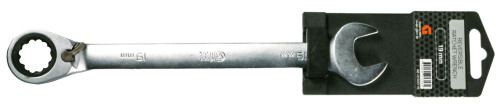Combination wrench with a 10 mm ratchet