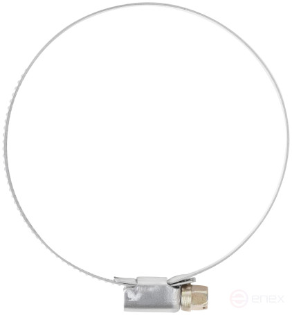 Хомут обжимной накатной, ширина 9 мм, нерж.сталь 60-80 мм