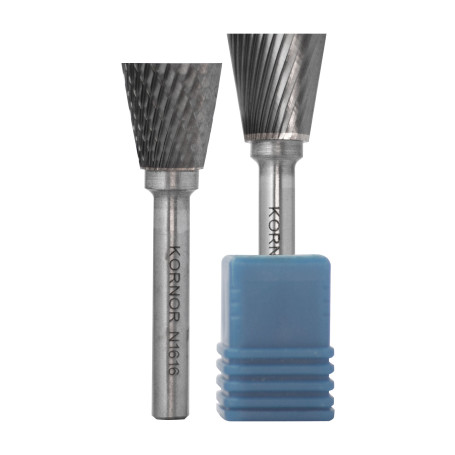 Борфреза KORNOR обратный конус 16х16 мм,по алюминию