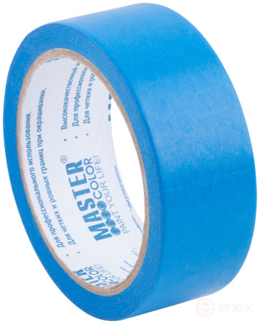 Лента малярная синяя, для наружных работ, 36 мм x 25 м