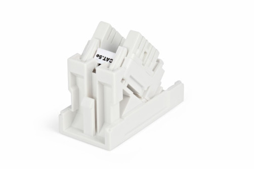 SIP2K-C5E-M45-22.5 Socket (insert) 45x22.5 (analog Mosaic) with an inclined module RJ-45 category 5e