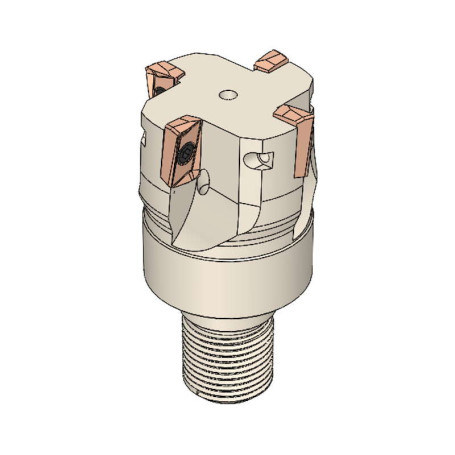 End mill APMT 1135 Sng d-16 mm, Z-2, with screw shank M 10