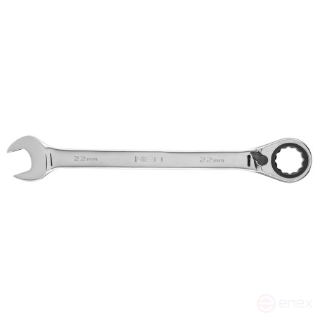Ключ комбинированный с трещоткой 22 мм, 09-334